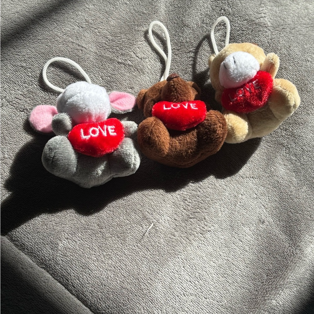 Plush Love Heart Mini Lot - Picture 3 of 3